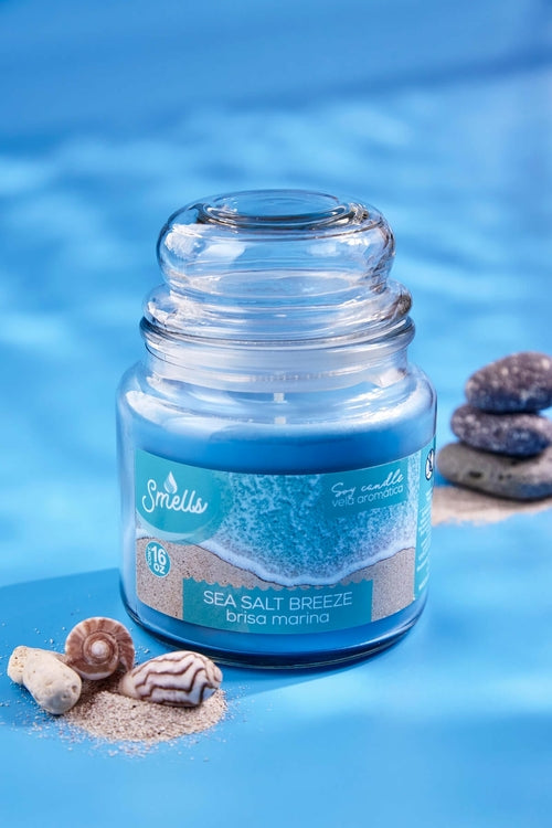 Sea Salt Breeze Single Wick Scented Candle, 16 oz
