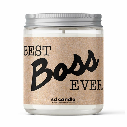 'Best Boss Ever' Scented Candle - 9/16oz 100% All-Natural Handmade Soy
